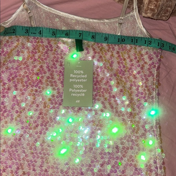 Iridescent sequence tall dress - Picture 6 of 8